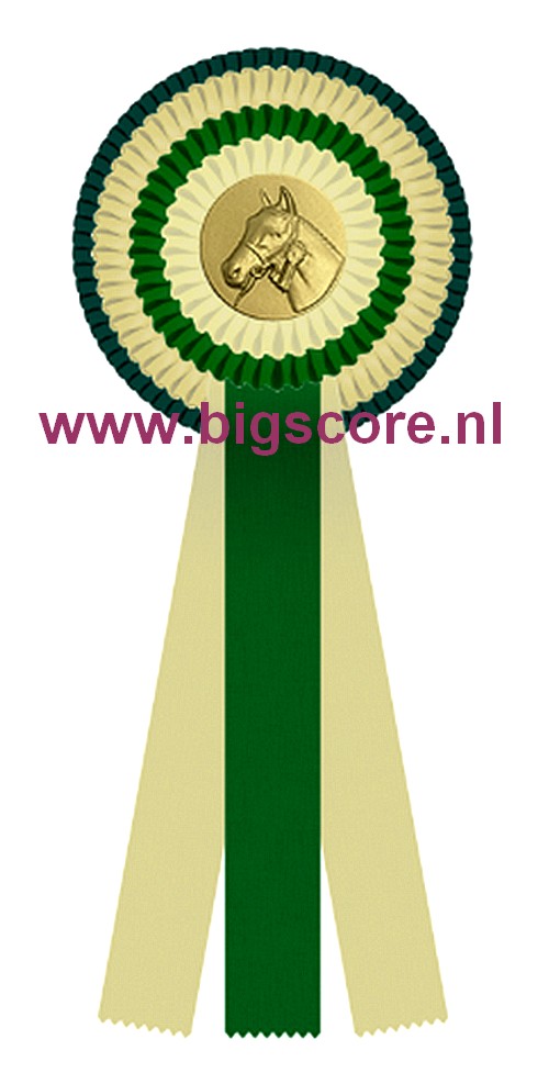 R 04 Multi 4-Ringsrozet Ø 15,5 L: 39,5 cm Blanco met optie Full-Colour logo Ø 50 mm